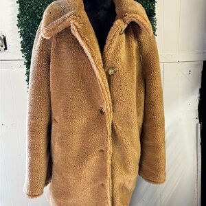 GAP Women's Camel Teddy Jacket